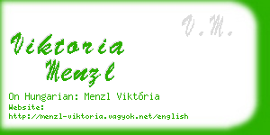 viktoria menzl business card
